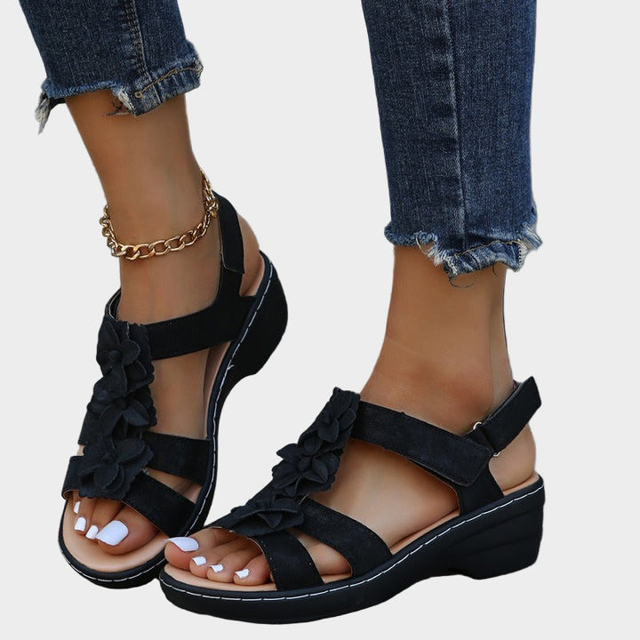 Mode Lumiére™ Orthopedic Bordo Sandals