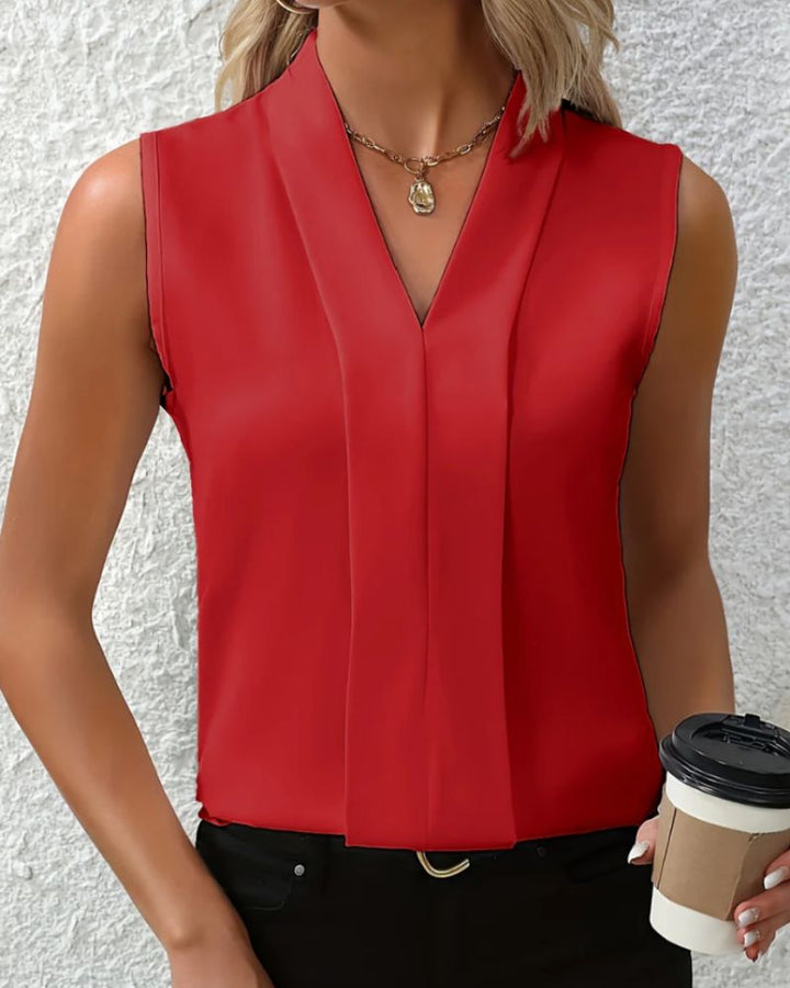 Mode Lumiére™ | Loose V-neck Casual Top