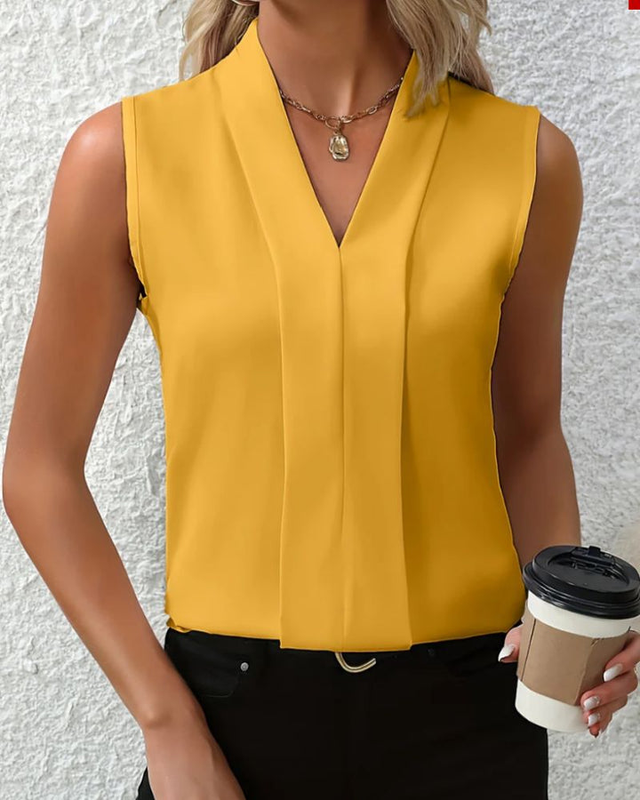 Mode Lumiére™ | Loose V-neck Casual Top