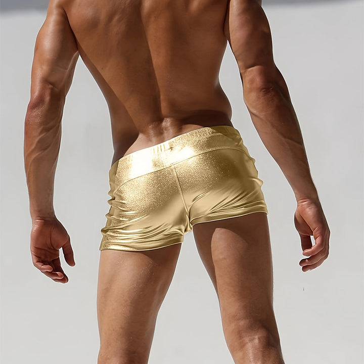Mode Lumiére™ | Gold Prestige Swim Shorts