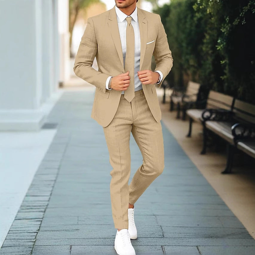Mode Lumiére™| Men's Linen Suit