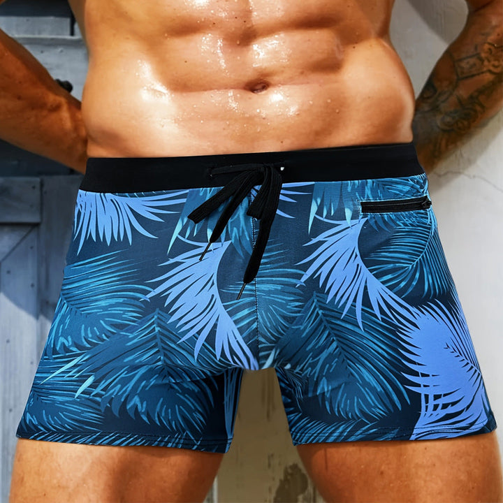 Mode Lumiére™ l | Modern Tropical Swim Trunks