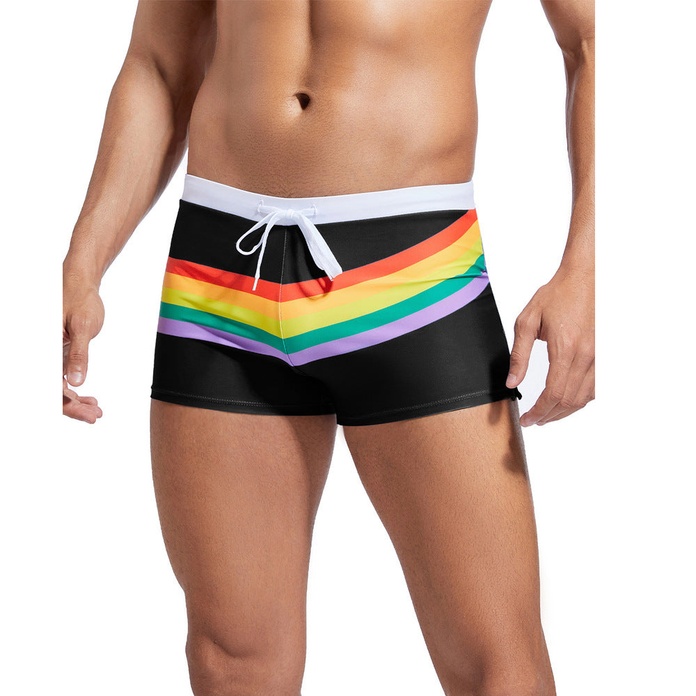 Mode Lumiére™ | Rainbow Sport Swim Shorts