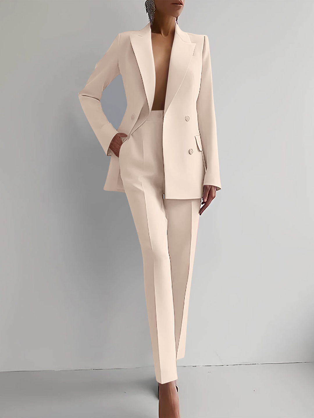 Women's elegant stretch suit set