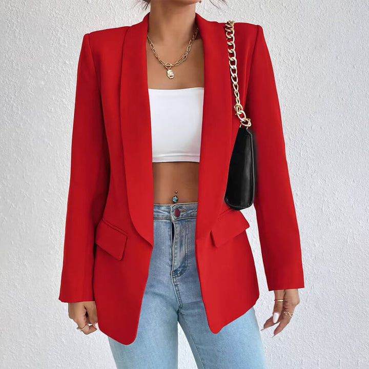 Women's Long Sleeve Open Front Blazer | Elegant