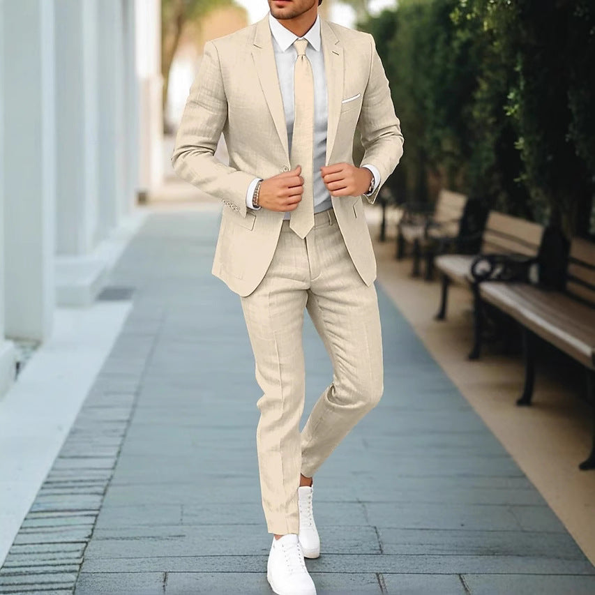 Mode Lumiére™| Men's Linen Suit