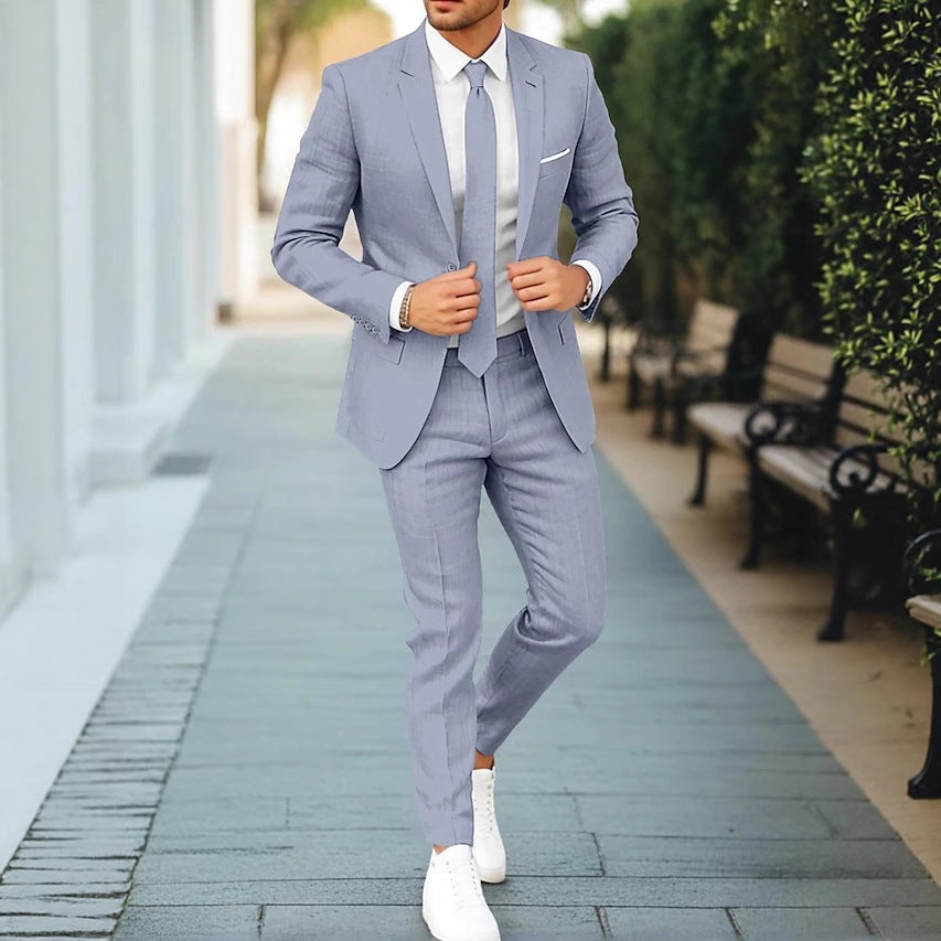 Mode Lumiére™| Men's Linen Suit