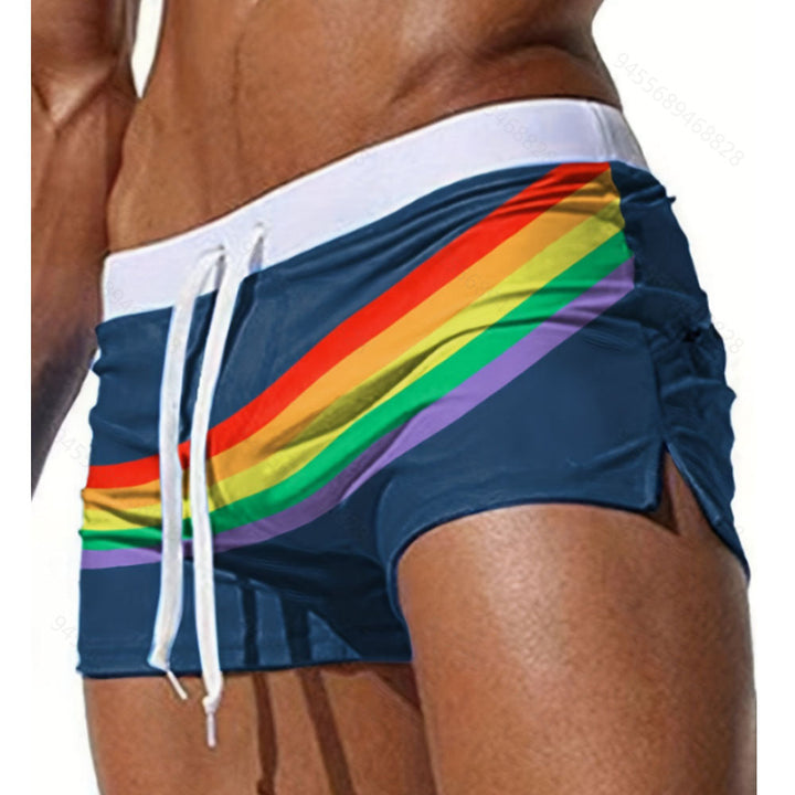 Mode Lumiére™ | Rainbow Sport Swim Shorts