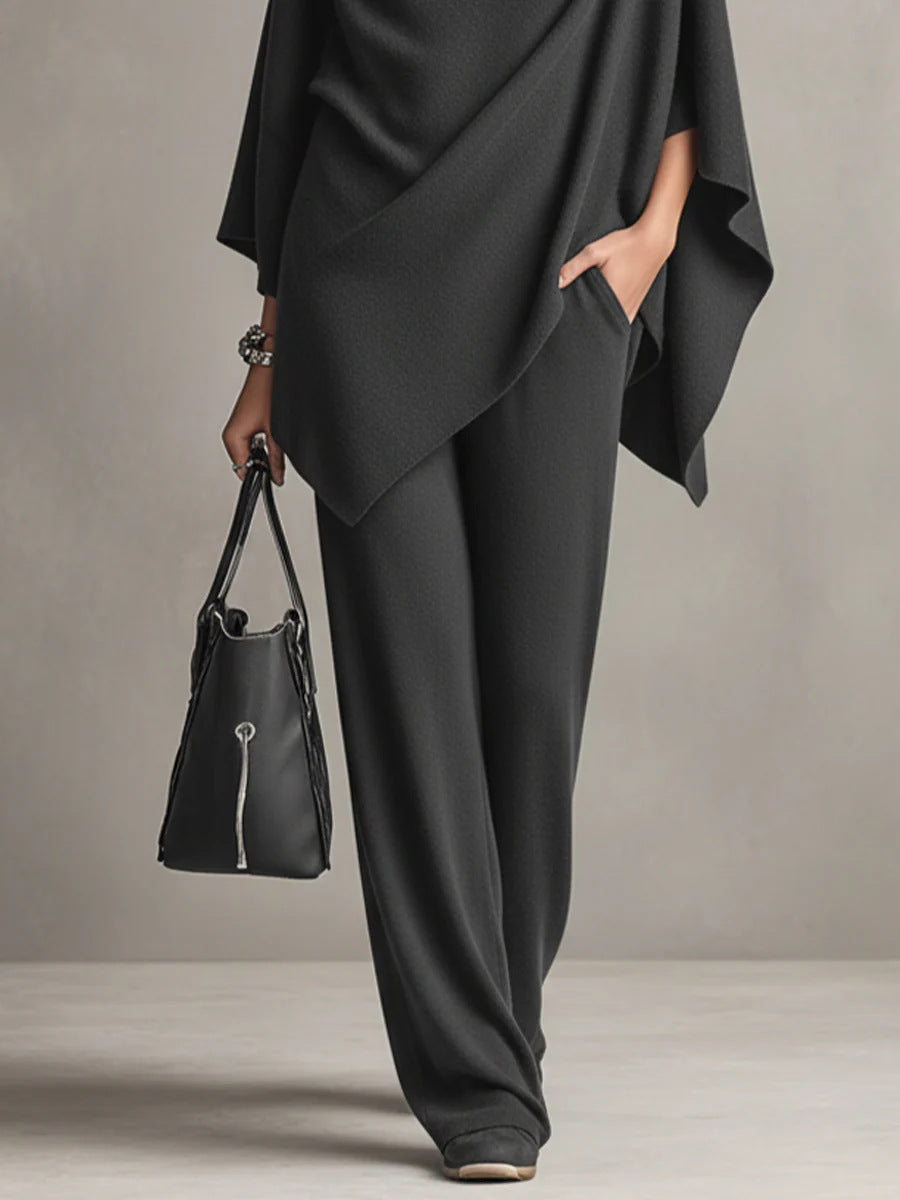 Sabriina™ | Chic Draped Two-Piece Set