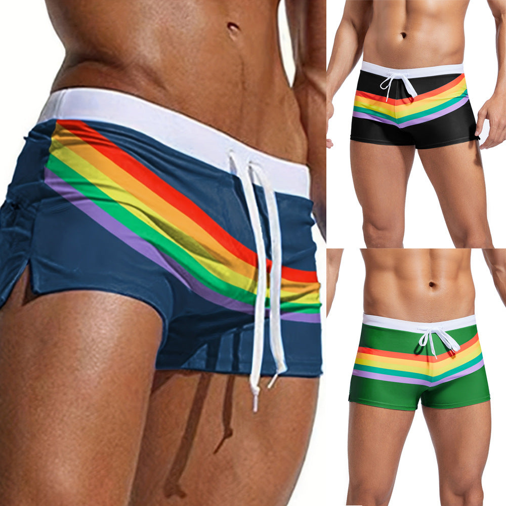 Mode Lumiére™ | Rainbow Sport Swim Shorts