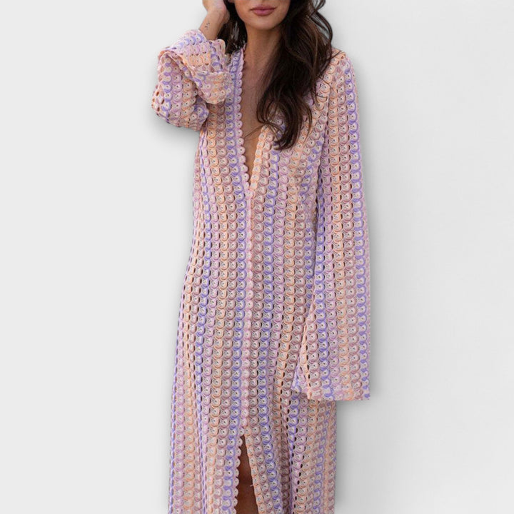 Mode Lumiére™ – V-Neck Summer Style Maxi Dress