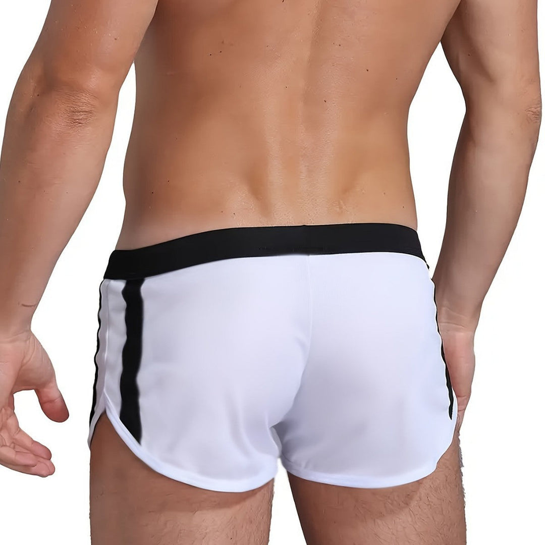 Mode Lumiére™ | Sport Chic Fitted Swim Shorts