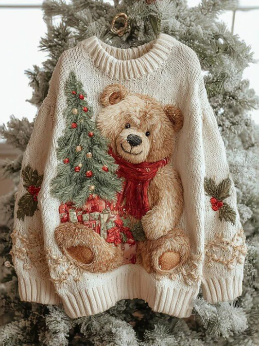 NoelBear™ | Cozy Holiday Knit Sweater