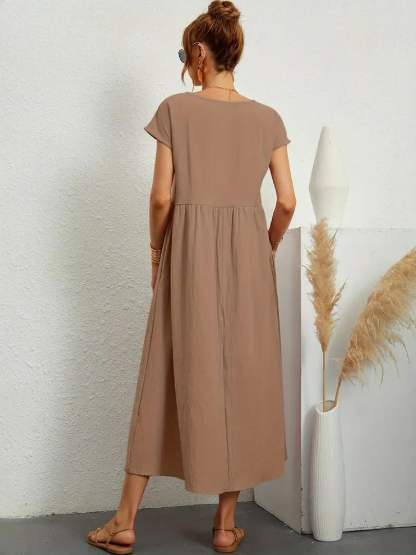 Maelis | Women's Cotton-Linen Pocket Dress