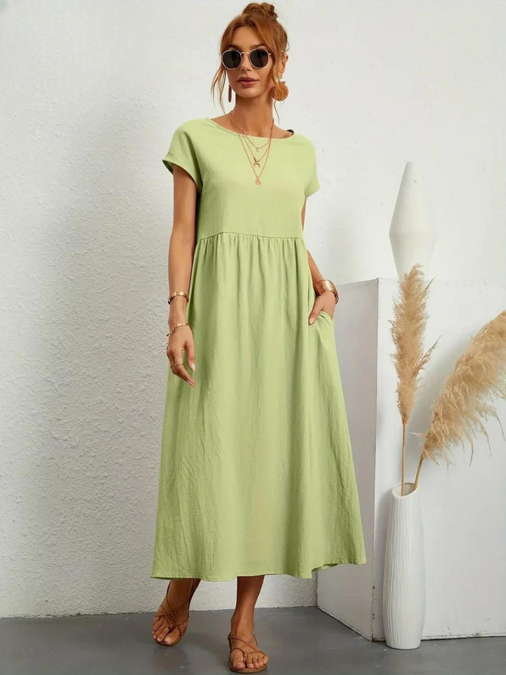 Maelis | Women's Cotton-Linen Pocket Dress