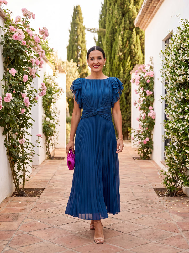 Elegant Selena Dress in Fine Tulle - Maison Claire et Sylvie