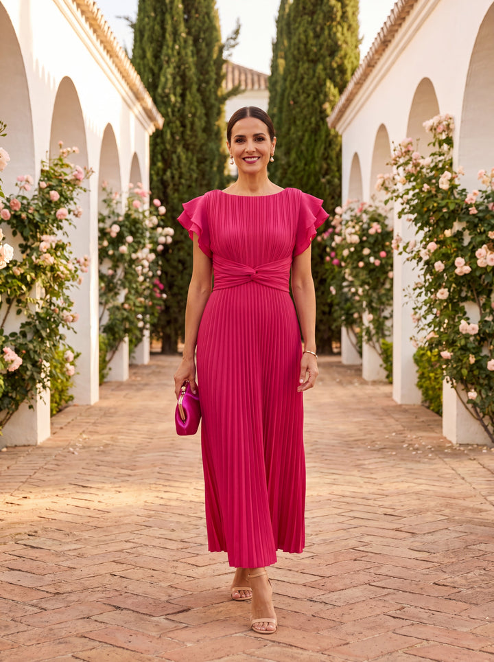 Elegant Selena Dress in Fine Tulle - Maison Claire et Sylvie