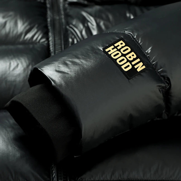 Shiny Hooded Puffer Jacket