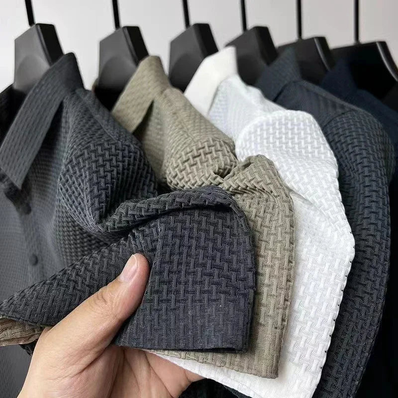 LAURENT MONACO | MEN'S SHORT SLEEVE KNITTED POLO SHIRT