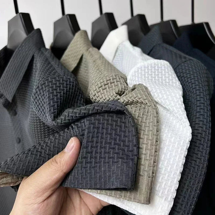 LAURENT MONACO | MEN'S SHORT SLEEVE KNITTED POLO SHIRT