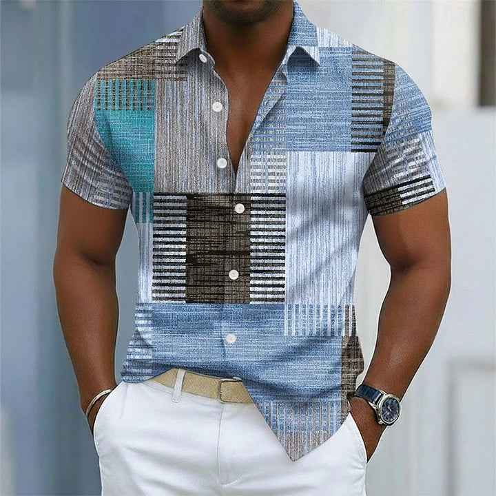 Marcel™ | Men's Colorful Short-Sleeved Shirt