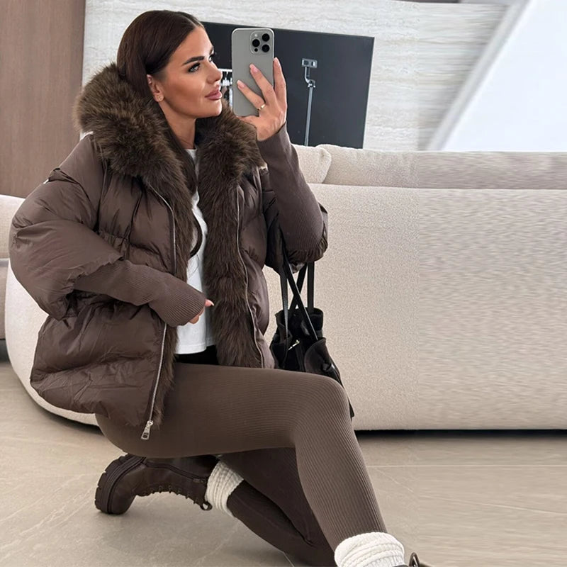 Women's Faux Fur Hooded Jacket