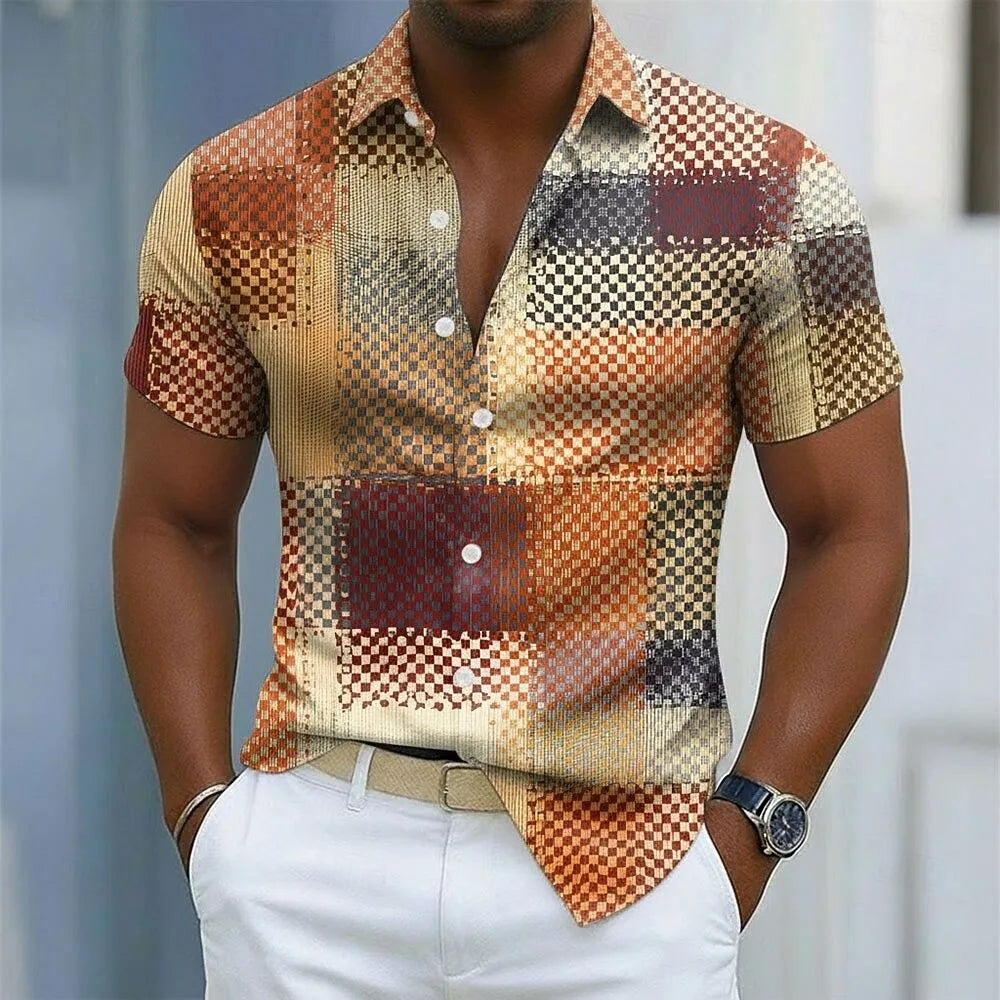 Marcel™ | Men's Colorful Short-Sleeved Shirt