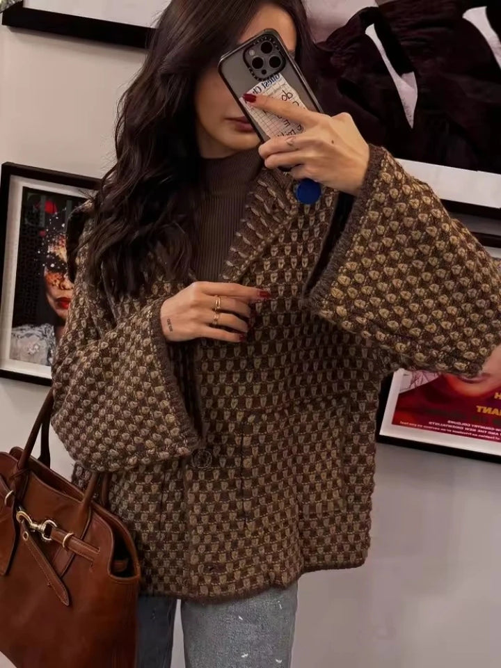 Women's Chic Textured Jacket – Everyday Casual Elegance