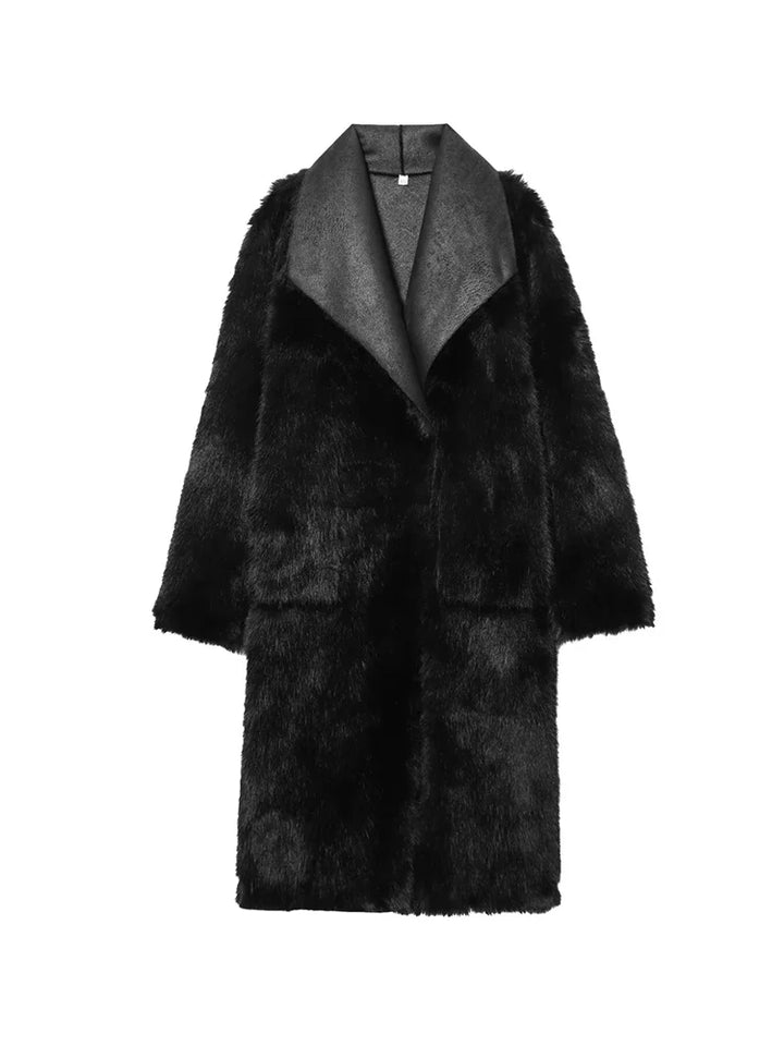 Women's Retro Reversible Long Casual Coat