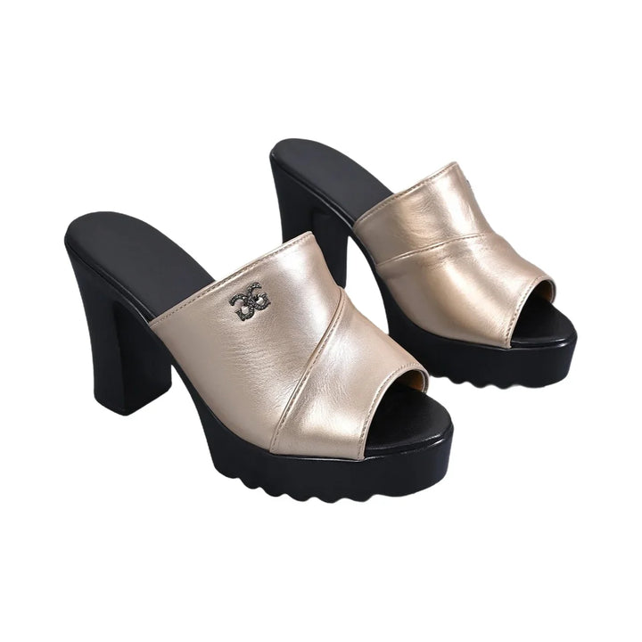 Women's Casual High-Heeled Sandals Outdoor Wear 2026 New Trend Buckle Sandals Thick-Heeled Sandals Women's Summer PU Rubber