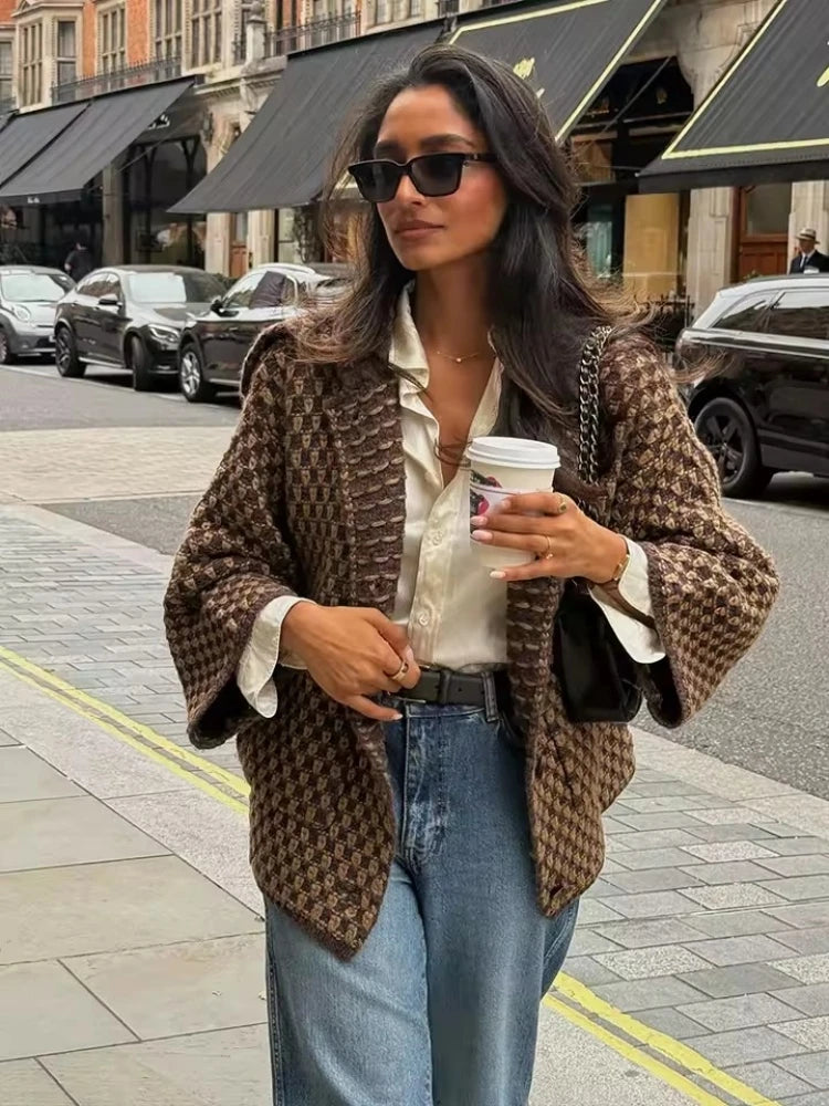 Women's Chic Textured Jacket – Everyday Casual Elegance