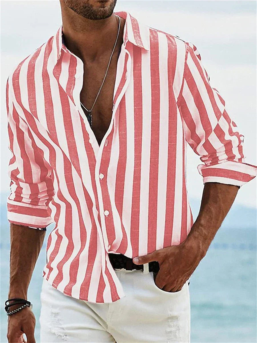 Mode Lumiére™ | Lightweight Summer Striped Shirt