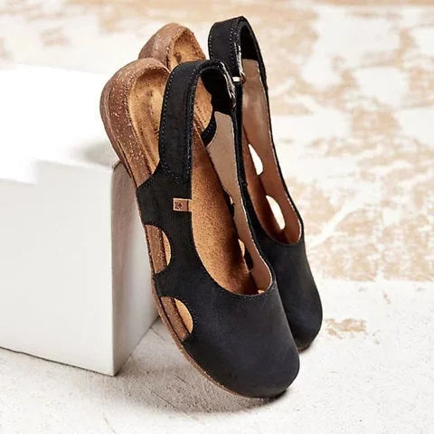Robin | Orthopedic Leather Sandal & Cork Sole
