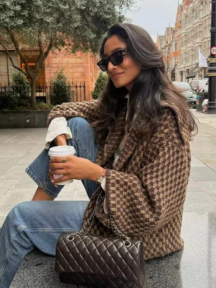 Women's Chic Textured Jacket – Everyday Casual Elegance