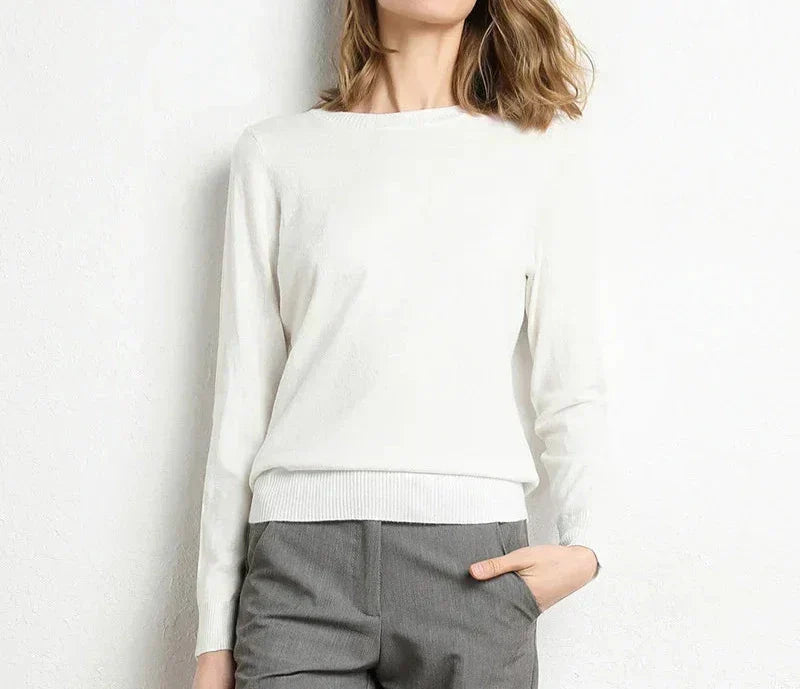 Mode Lumiére™| Essential comfortable wool sweater