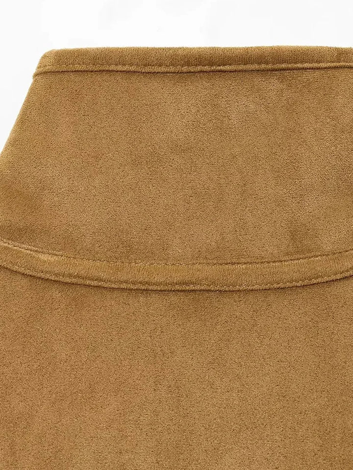 Women's 2025 Double-sided Lamb Velvet Coat Women's Fashion Stand Collar Single-breasted Pocket Short Jacket Lady Outerwear