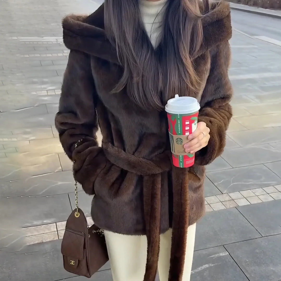 Women's Eco-Friendly Faux Fur Coat