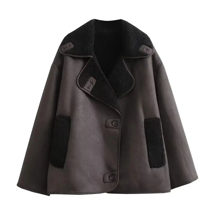 WOMAN 2025 women's thick Faux leather jackets for women