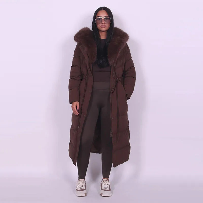 Women's Premium Long Hooded Coat – Everyday Elegance and Protection