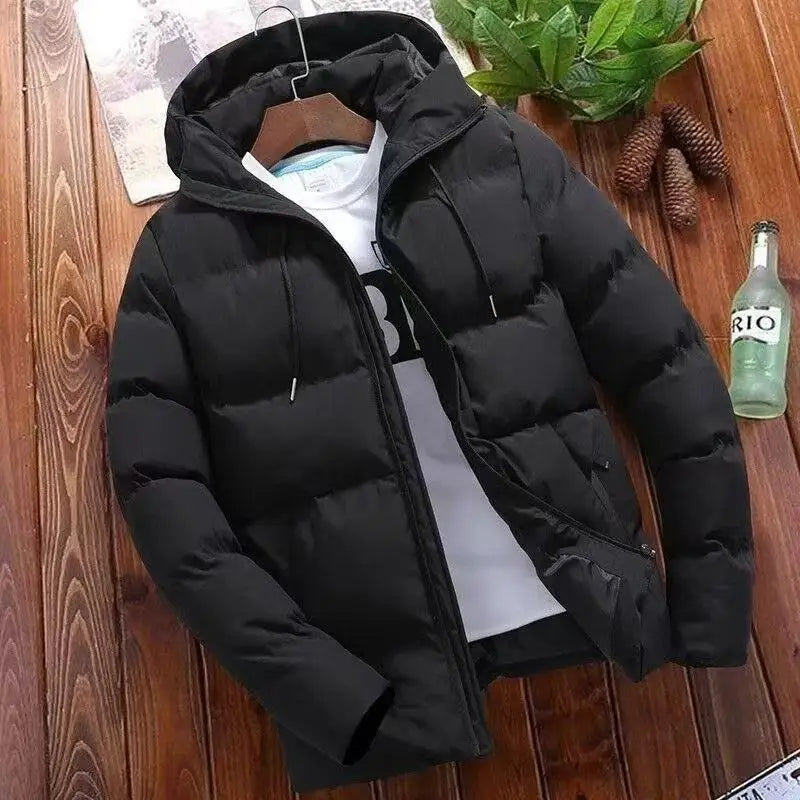 Men's Modern Urban Comfort Hooded Puffer Jacket