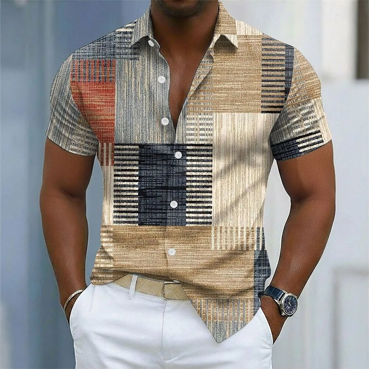 Marcel™ | Men's Colorful Short-Sleeved Shirt