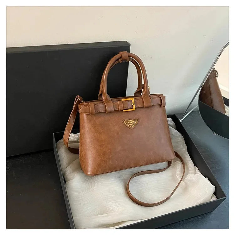 Trendy versatile square small handbag for women