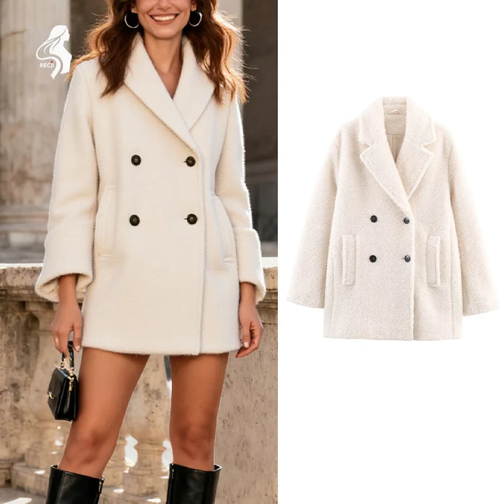 Structured Elegant Coat for a Chic Everyday Women's Style