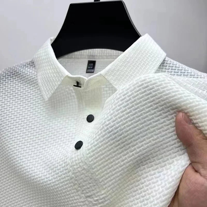 LAURENT MONACO | MEN'S SHORT SLEEVE KNITTED POLO SHIRT