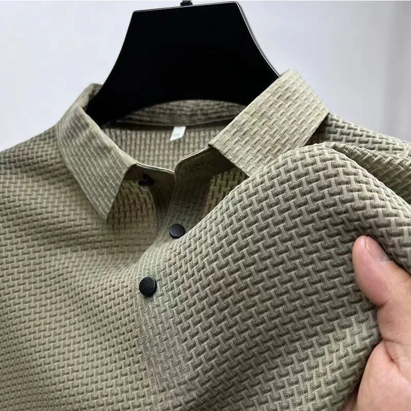 LAURENT MONACO | MEN'S SHORT SLEEVE KNITTED POLO SHIRT