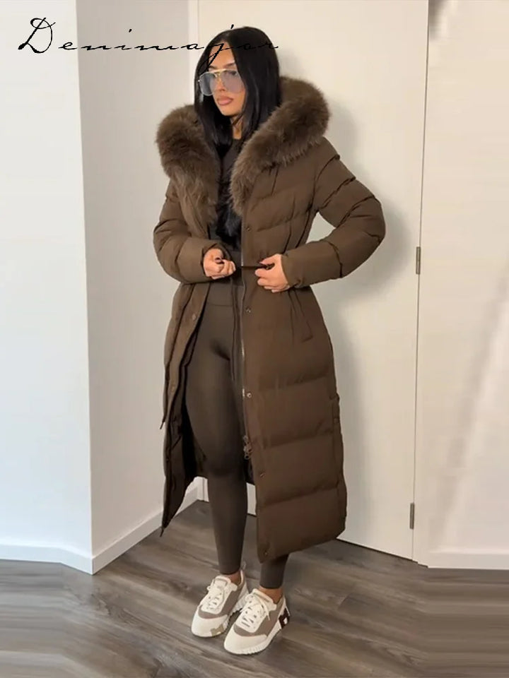 Women's Premium Long Hooded Coat – Everyday Elegance and Protection