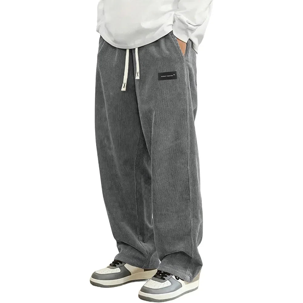 Mode Lumiére™ | Unisex Corduroy Loose Fit Trousers