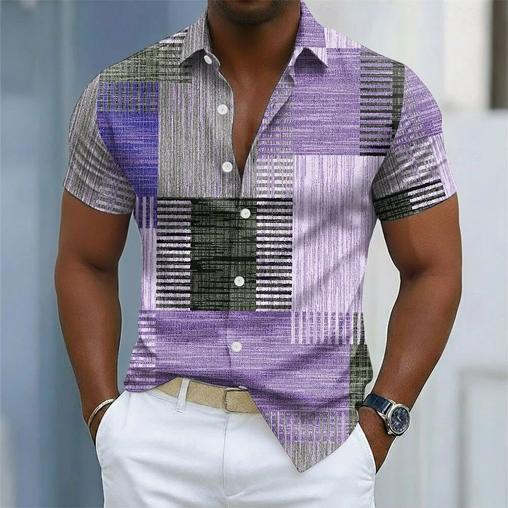 Marcel™ | Men's Colorful Short-Sleeved Shirt