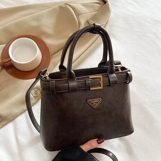 Trendy versatile square small handbag for women