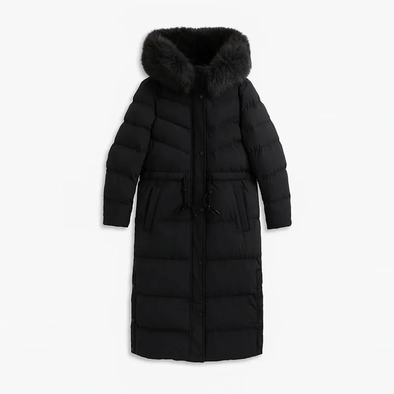 Women's Premium Long Hooded Coat – Everyday Elegance and Protection